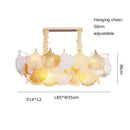DecorBites™ Ginkgo Art Deco Dimmable Chandelier for Dinning Room