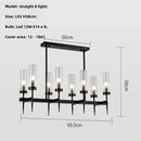 DecorBites™ Gold Metal Glass LED Pendant Lights Chain Hanging Lamp