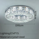 DecorBites™ Crystal Ring LED Ceiling Lamp for Modern Luxury Living