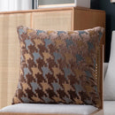 DecorBites™ Houndstooth Luxury Pillow Cover 45x45cm - High-end Decorative Sofa Cushion Case