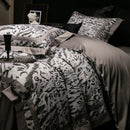 DecorBites™ 1000TC Egyptian Cotton Zebra Print Bedding Set with Duvet Cover, Sheet, Pillowcases