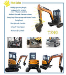 Mini Excavator 3.5 Ton EPA Farm Used New Crawler Digger Kubota Engine Small Excavators 1-3 Ton Machine Prices