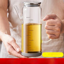 DecorBites™ Glass Condiment Bottle Set for Kitchen Seasonings and BBQ, 3-Piece