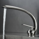 DecorBites™ Gold Black Bathroom Faucet Brass Sink Mixer Tap Single Handle Hot Cold Brush Gold