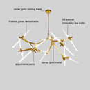 DecorBites™ Glass LED Chandelier Ceiling Light for Modern Nordic Design Home Decor