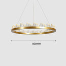 DecorBites™ Crystal LED Pendant Lights: Modern Gold Black Industrial Lamp