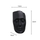 DecorBites™ Golden Mask Resin Abstract Face Sculpture for Home Decoration