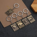 One Piece Keychain Luffy Ace Straw Hat Skull Logo Wanted Order Sanji Nami Robin Bag Keychain Character Toy Fan Gift
