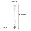 DecorBites™ LED Filament Tubular Edison Bulb 6000K T10 T185 T225 T30 T300 4W 6W 8W