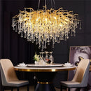 DecorBites™ Crystal Water Drop Chandelier – Luxury Ceiling Light for Hotels, Restaurants, Villas