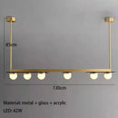 DecorBites™ Gray Glass LED Chandeliers: Modern Art Deco Lighting for Dining Room, Kitchen & Parlor