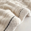 DecorBites™ Cozy Faux Rabbit Plush Blanket for Autumn/Winter - Soft Milk Velvet Nap Blanket