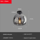 DecorBites™ Glass Ball LED Ceiling Light: Modern Living Room Lighting for Aisle, Bedroom, Kitchen