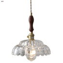 DecorBites™ Glass Flower LED Pendant Light, Adjustable Knob Switch, Modern Design