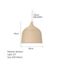 DecorBites™ Bamboo Weaving LED Pendant Lights for Home Decor and Dining Room