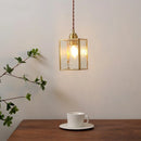 DecorBites™ Glass Copper Pendant Light Modern LED Hanging Light for Home Decor