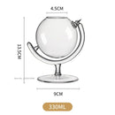 DecorBites™ Globe Shape Wine Glasses Set for Home Bar Parties and Events