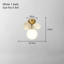 DecorBites™ Kids' Room Glass Ball Chandelier, Modern LED Ceiling Light Fixture