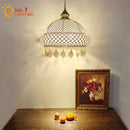 DecorBites™ Gold Lustre Iron Art Pendant Lights LED E27, Exotic Design for Home, Restaurant, Bar