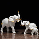 DecorBites™ Elephant Resin Sculpture Ornaments for Modern Living Room Decor