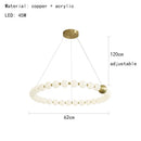 DecorBites™ Acrylic LED Chandelier: Modern Living Room Pendant Lamp