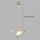 DecorBites™ Dolphin Chandelier: Modern Luxury Pendant Light for Living Room and Children's Bedroom