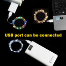 5/10/20M USB LED String Lights Copper Silver Wire Garland Light Waterproof Fairy Lights For Christmas Wedding Party Decoration