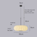 DecorBites™ Handmade Silk Pumpkin Pendant Lamps for Dining, Living, and Study Spaces