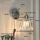 DecorBites™ Clear Glass LED Wall Lamp, Up Down Rotate, Dining Aisle Bar Light