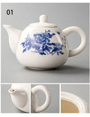 DecorBites™ Dehua Clay Kung Fu Tea Set Teapot Gaiwan Samovar Coffeeware Teaware Bar