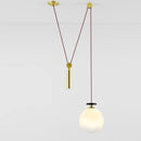 DecorBites™ Glass Chandelier: Adjustable Shape, LED Decorative Lamps for Restaurant, Bedroom, Bar.