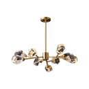 DecorBites™ Diamond Crystal Brass LED Pendant Light Gold Luxury Hanglamp