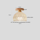 DecorBites™ Glass LED Ceiling Lamp Copper Walnut Modern Living Room Lighting Fixtures