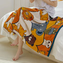 DecorBites™ Cotton Gauze Bath Towel - Large Cartoon Towel 70x140cm