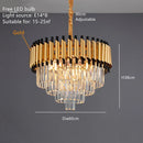 DecorBites™ High-end Luxury Crystal Ceiling Chandelier for Kitchen Dining Living Room