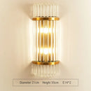 DecorBites™ Gold Crystal Wall Lights: Elegant LED Sconce for Bedroom, Living Room & Bathroom