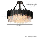 Modern gold & black decorbites crystal chandelier dining room light