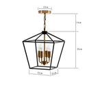 DecorBites™ Country Style Iron LED Chandelier for Home Lighting