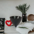 DecorBites™ Heart Ceramic Coffee Mug Tea Cup Set, Conical Dining Table Milk Juice Container