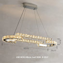 DecorBites™ Crystal LED Pendant Lights Chrome Steel Modern Luxury Fixtures