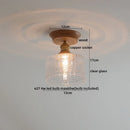 DecorBites™ Glass Wood LED Ceiling Lamp for Home Lighting and Decoration
