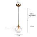 DecorBites™ Glass Ball Pendant Chandelier: Modern Nordic Art Ceiling Lighting for Dining Room & LOFT