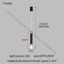 DecorBites™ LED Chandelier: Modern Nordic Acrylic Luxury Lighting for Home Decor