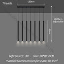 DecorBites™ Glossy Cylindrical Chandelier for Bar, Restaurant, Bedside, and Company Front Desk