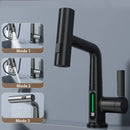 DecorBites™ Digital Display Waterfall Basin Faucet with Temperature Control and Lift Sprayer