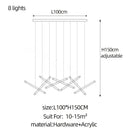 DecorBites™ LED Chandelier: Luxury Indoor Lighting for Living Room, Hall, Staircase