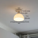 DecorBites™ LED Canopy Ceiling Light Glass Copper Luminaria De Teto