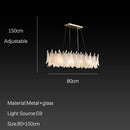 DecorBites™ Cloud Mist Glass Chandelier with G9 Light Source - Luxury Home Decoration