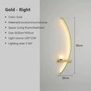 DecorBites™ Black Gold Modern Wall Sconce for Bedroom Study Home Indoor Lighting
