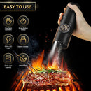 DecorBites™ Electric Salt Pepper Grinder Set USB Rechargeable Adjustable Coarseness LED Light